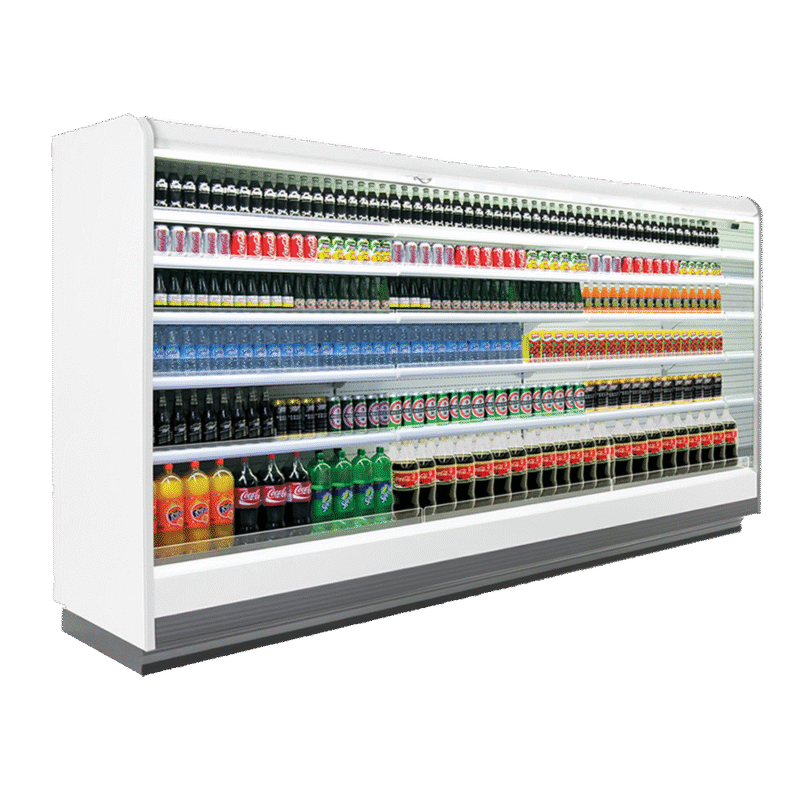 Shop Refrigerator Open Deck Cabinet