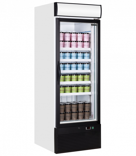 Shop Refrigerator NGF+NGC Series-Black-WHITE-1
