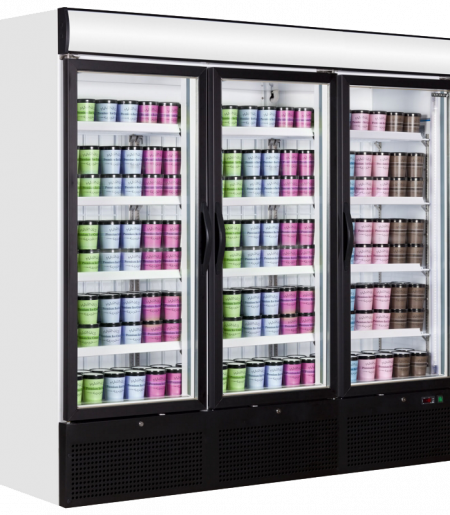Shop Refrigerator NGF+NGC Series-Black-WHITE-3